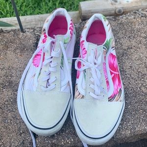 Vans Old Skool Vintage Floral White Skate shoes